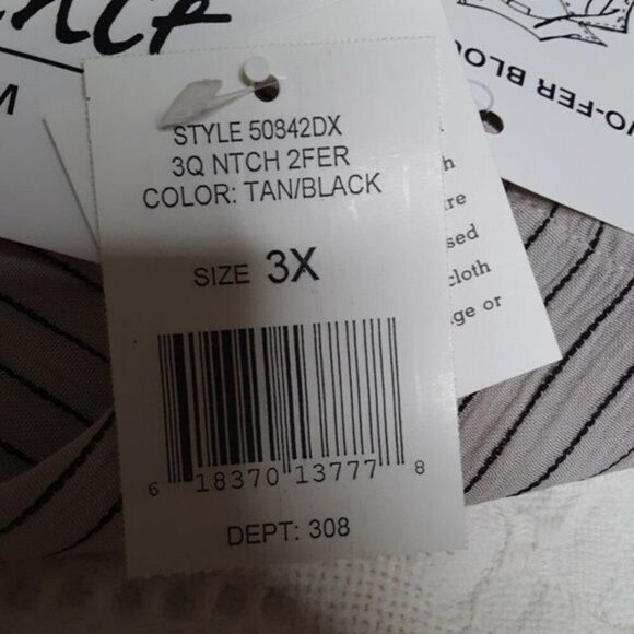 Gloria Lance Womens Button Down Top Blouse Shirt 3X - Picture 11 of 12